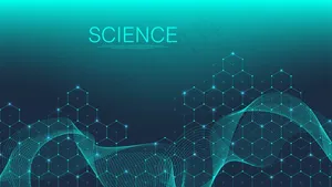 医学、科学、技术、化学的科学分子背景。