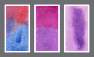 抽象彩色网页横幅banner水彩纹理背景集