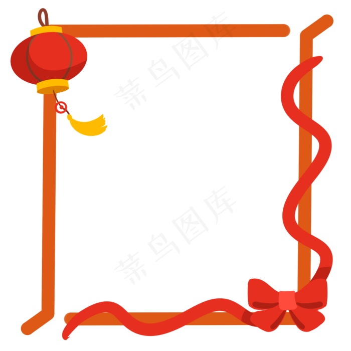 国庆节灯笼边框