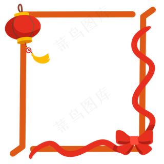 国庆节灯笼边框