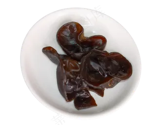 一碟木耳火锅食材