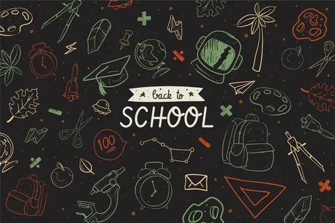 黑板回到学校背景 黑板回到学校背景