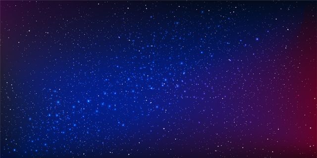 夜空矢量背景中的星星和星尘照亮了空间