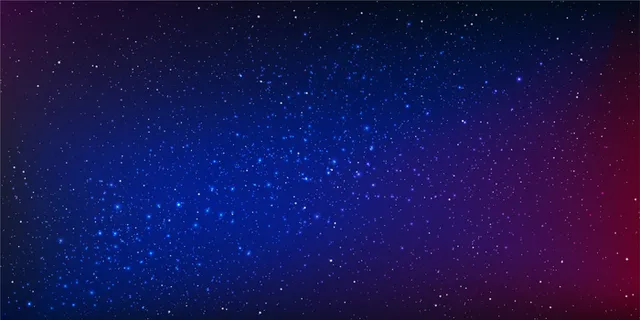 夜空矢量背景中的星星和星尘照亮了空间