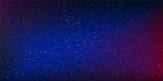 夜空矢量背景中的星星和星尘照亮了空间