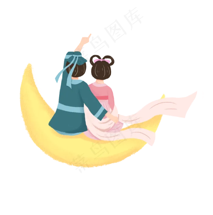 七夕牛郎织女素材(2000X2500(DPI:300))psd模版下载