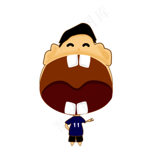 双十一大促销狂欢卡通形象小男孩