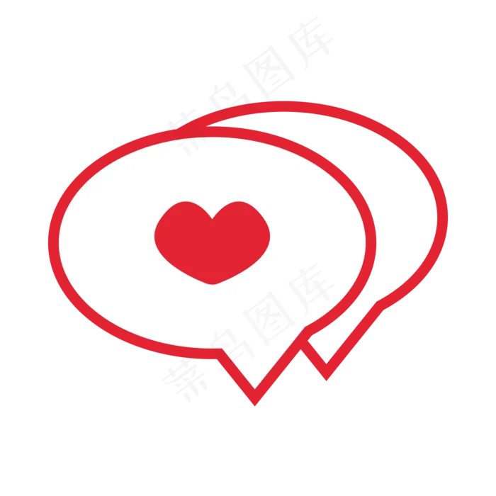 七夕节爱心聊天边框(2000*2000px 300 dpi )ai矢量模版下载