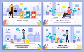 房屋日常清洁活动横幅banner设置