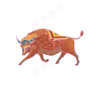 新年牛年国风缪装饰