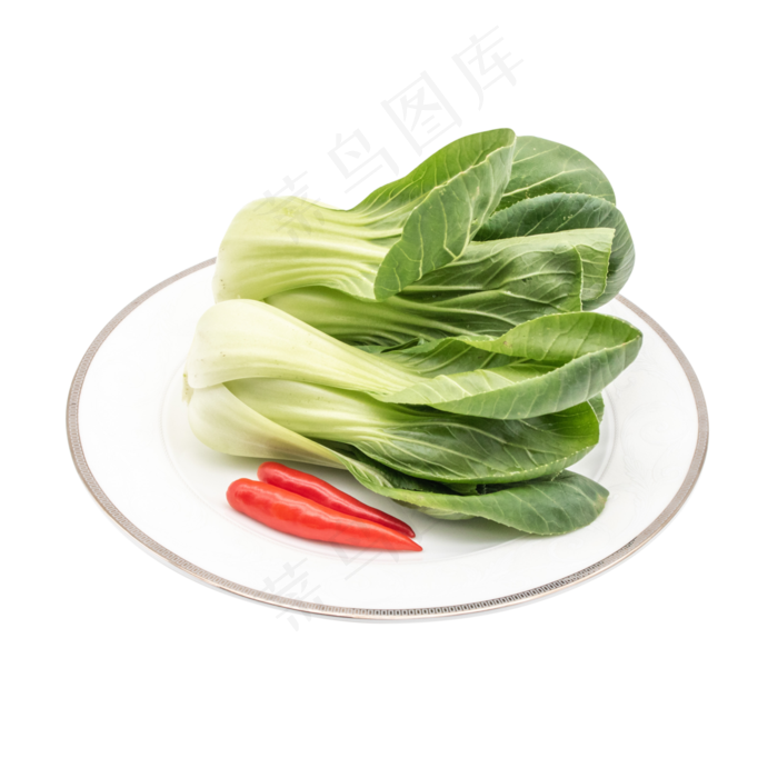 一盘蔬菜油菜(4000*4000px 300 dpi )