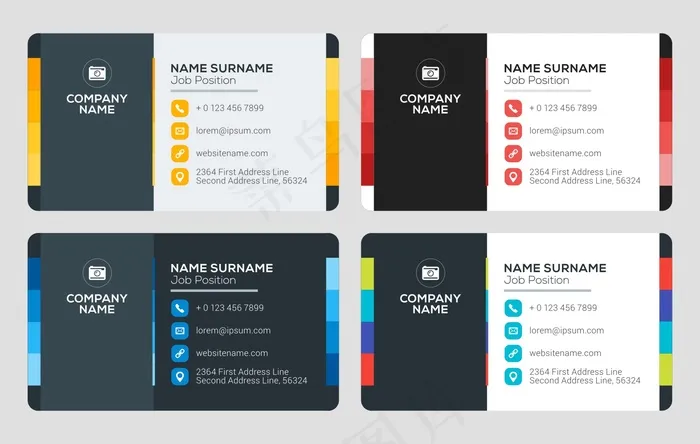 高档名片设计cdr矢量模版下载