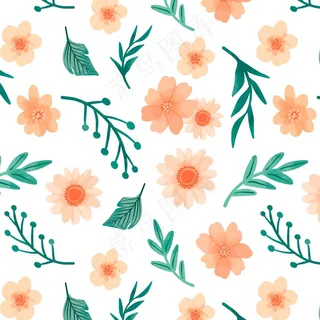 彩色花卉图案 彩色花卉图案