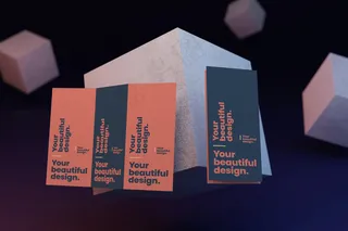 三折页小册子模型样机