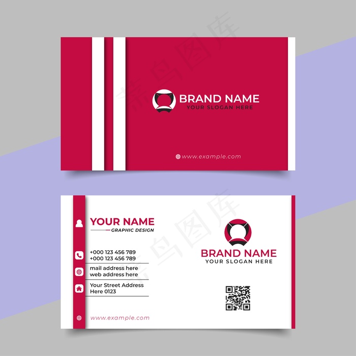 创意名片溢价矢量