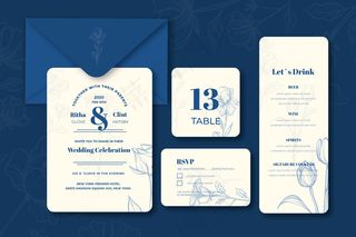 婚礼文具套装模板