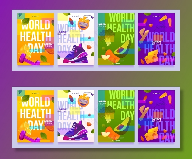 平面世界卫生日模板故事集