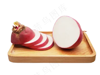 蔬菜食材萝卜切片
