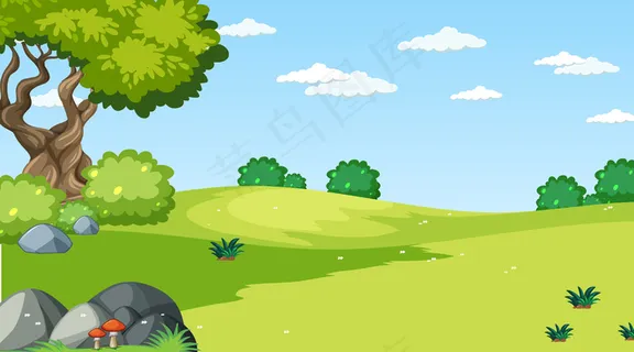 空白草甸景观场景 空白草甸景观场景