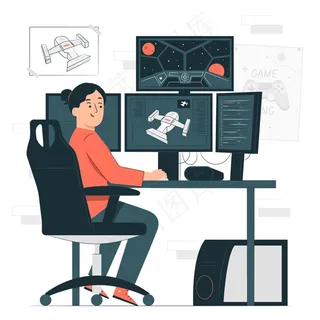 视频游戏开发商 概念图