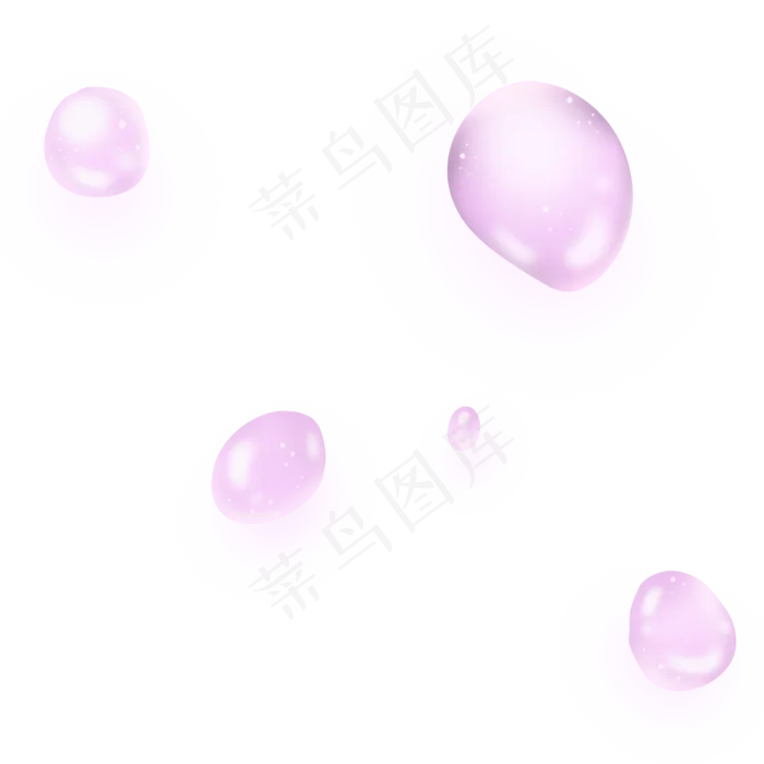 紫色唯美气泡(2000X2000(DPI:300))psd模版下载