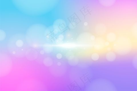 五彩缤纷的(bokeh)散景效果背景