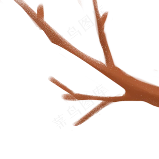 卡通枯黄的树枝下载