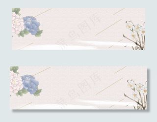 秋季新品文艺小清新手绘banner