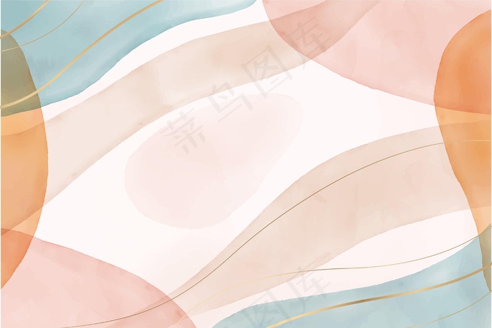 水彩手绘背景eps,ai矢量模版下载