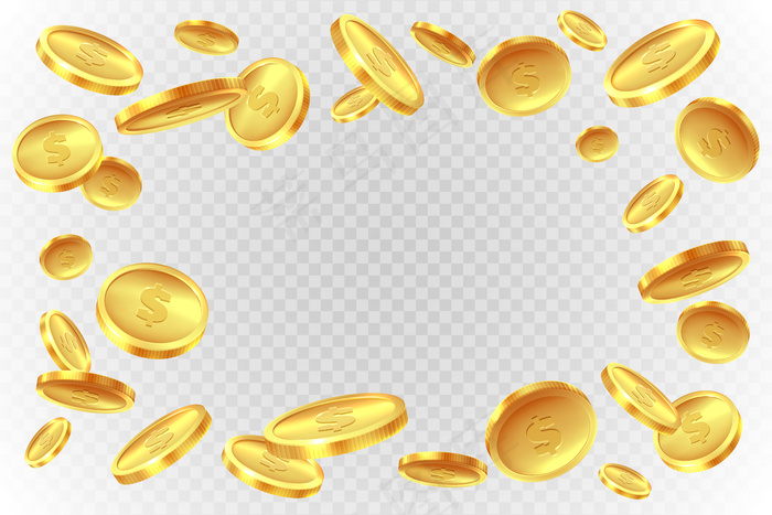 金币爆炸。逼真的飞天金币。货币下跌现金，有奖游戏飞溅的钱彩票赌场图片eps,ai矢量模版下载