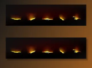 镶有金色灯光的地面裂缝