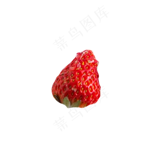 红色圆弧草莓食物元素