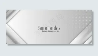 抽象现代几何横幅banner设计模板向量