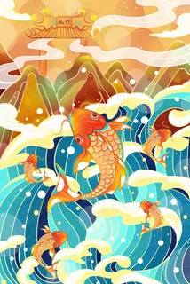 神话故事鲤鱼跃龙门 神话故事鲤鱼跃龙门