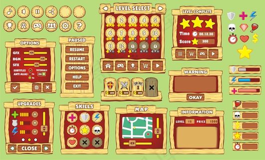 面向手机app移动应用的平台游戏用户界面