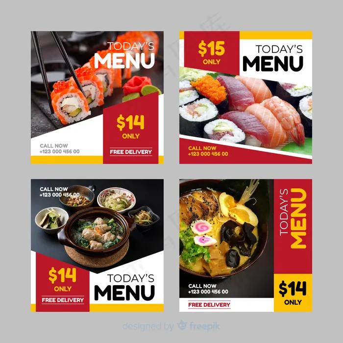 烹饪模板集eps,ai矢量模版下载