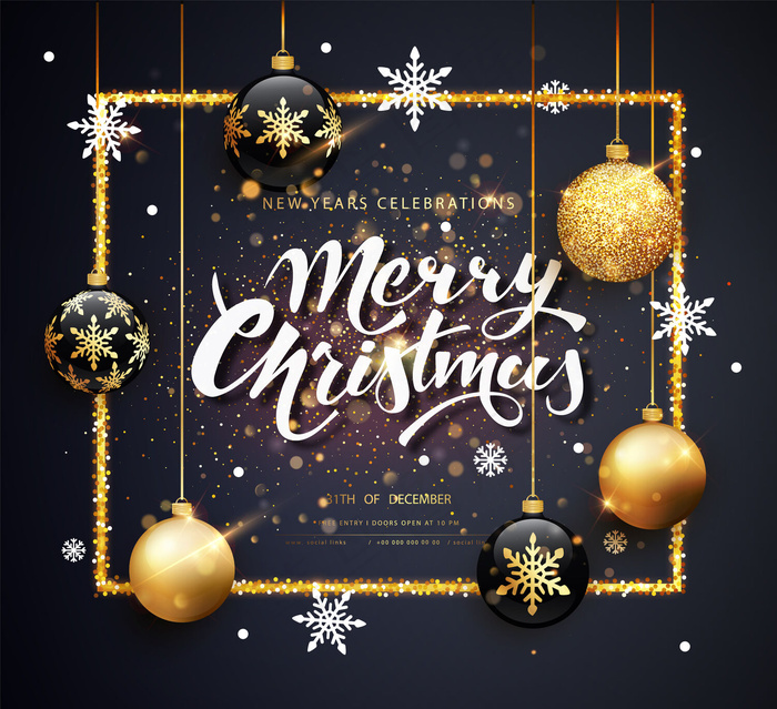 圣诞快乐贺卡模板