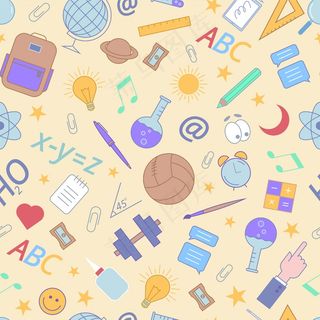 教育项目的颜色模式。矢量图。