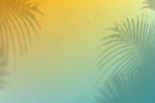 带叶影的热带渐变背景矢量