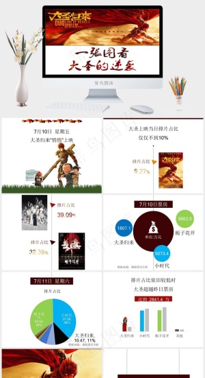 白色实景风PPT模板预览图