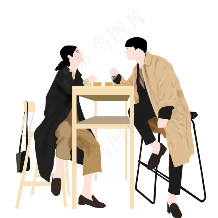 情侣下午茶png图