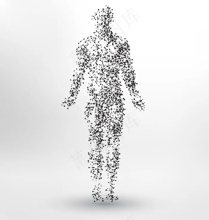 人体形态背景设计eps,ai矢量模版下载
