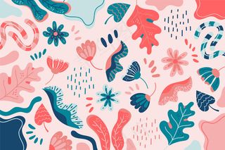 彩色有机形状背景