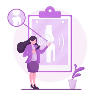 关节炎研究的插图设计