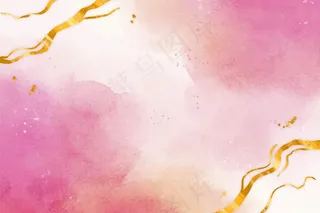 金箔水彩画背景