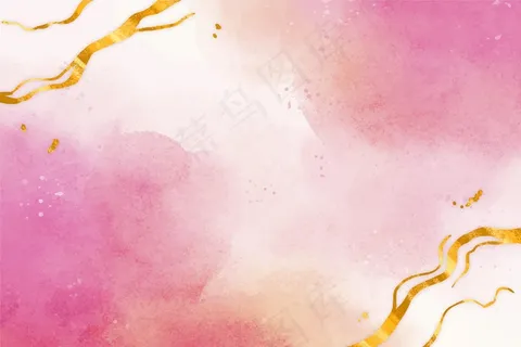 金箔水彩画背景 金箔水彩画背景