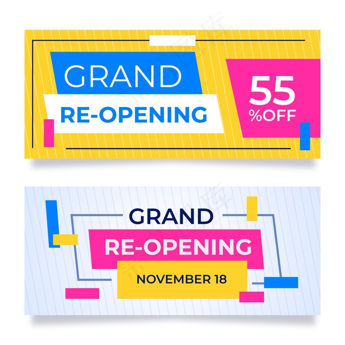 重新开放不久横幅banner