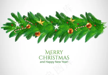 装饰圣诞花环节日贺卡背景