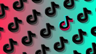 Tik-tok社交网络模式背景。