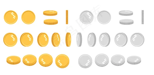 卡通金银硬币套装 卡通金银硬币套装